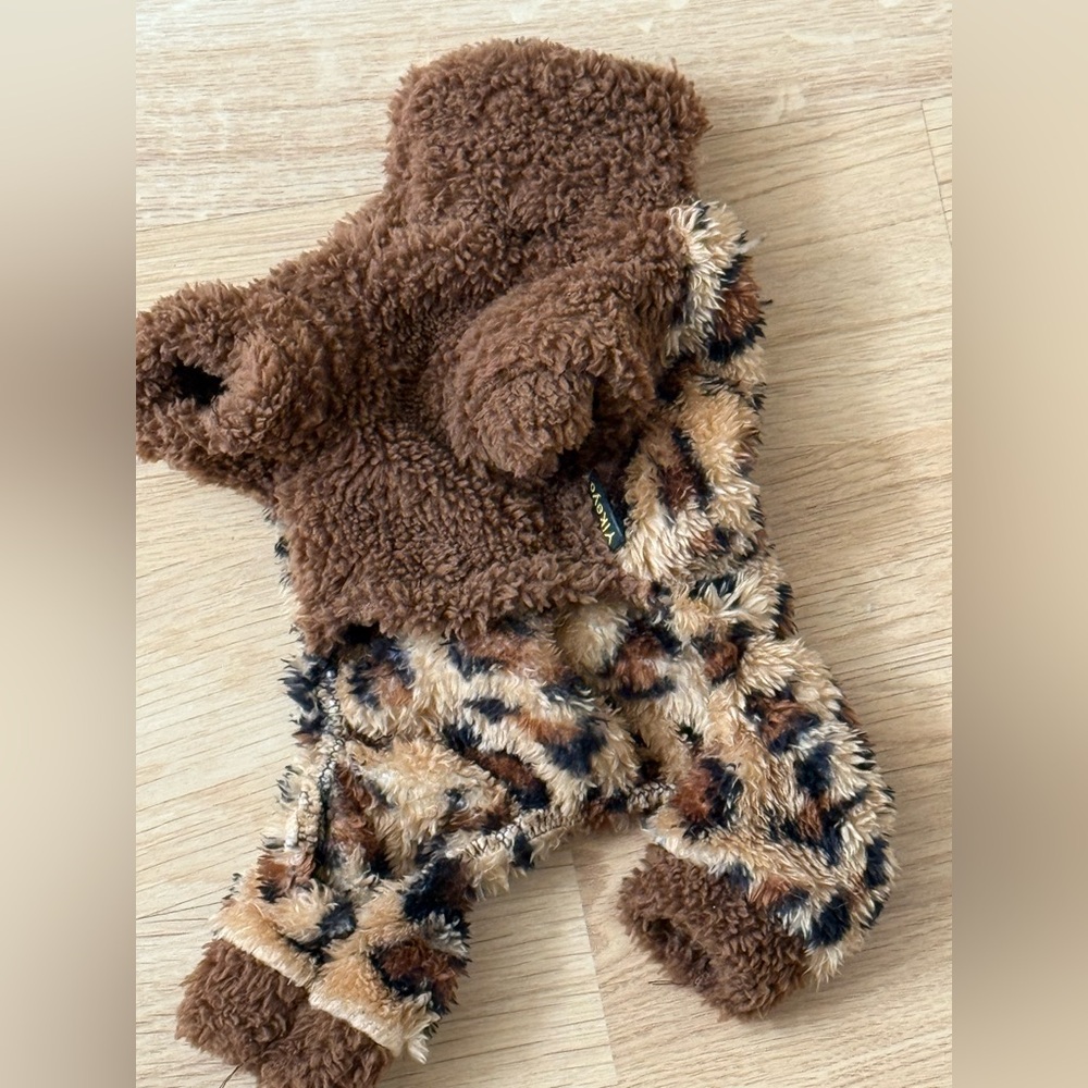 Cozy Brown and Tan dog clothes size